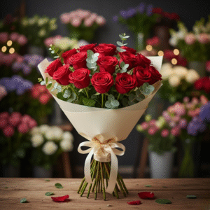 Buchet 15 Trandafiri Roșii