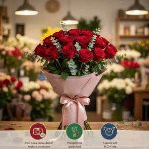 Buchet 19 Trandafiri Roșii