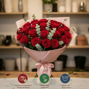 Buchet 23 Trandafiri Focul Pasiunii