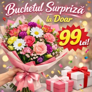 Buchetul Surpriză: Descoperă farmecul imprevizibilului la doar 99 Lei!