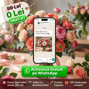 Pachetul „Efect WOW Garantat”: Consultanță pe WhatsApp, Video cu Buchetul & Livrare Express