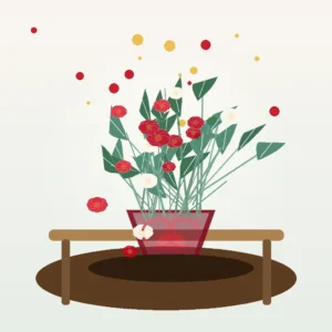 Buchet Valentine Red Promise cu Trandafiri Roșii și Waxflower - imagine 4