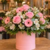 Buchet la Comandă București Urban Blush cu Miniroze și Alstroemeria - imagine 1