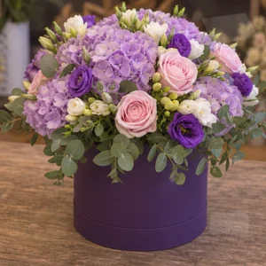Buchet Online București Garden Mix cu Lisianthus Lila - imagine 3
