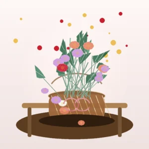 Coș Ziua Îndrăgostiților Mesaj Ascuns cu Trandafiri Peach și Lisianthus - imagine 4