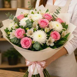 Buchet Flori de Lux Emerald Statement cu Anthurium și Orhidee - imagine 2