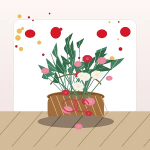 Coș Valentine Sweet Confession cu Trandafiri și Alstroemeria - imagine 3