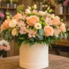 Buchet Flori Online București Soft Coral cu Anthurium - imagine 1