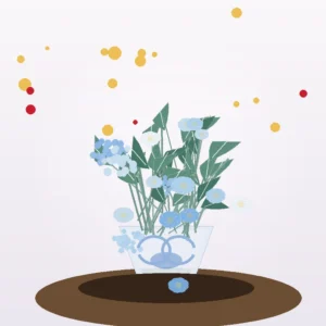 Buchet Flori Deosebite Bleu Rar cu Hortensie Albastră și Oxypetalum - imagine 2