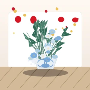 Buchet Flori Deosebite Bleu Rar cu Hortensie Albastră și Oxypetalum - imagine 3