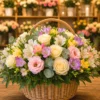 Buchet Happy Birthday Sunny Note cu Floarea Soarelui și Matthiola - imagine 1