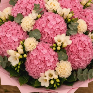 Buchet Flori de Lux Monaco Pastel cu Peonii și Frezii - imagine 4