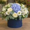 Aranjament Flori de Lux Versailles cu Hortensii și Delphinium - imagine 1