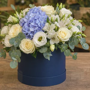 Buchet Online Blue Whisper cu Delphinium și Lisianthus - imagine 2