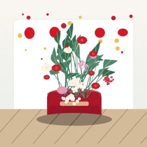 Cutie Valentine Scarlet Garden cu Trandafiri și Hortensie - imagine 3
