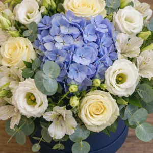 Buchet Online Blue Whisper cu Delphinium și Lisianthus - imagine 4