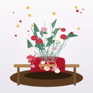 Cutie Valentine Scarlet Garden cu Trandafiri și Hortensie - imagine 4