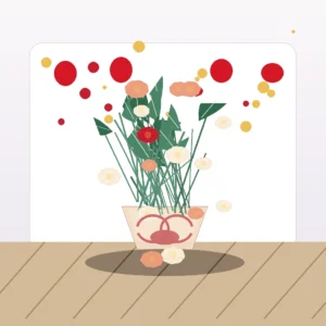 Buchet Valentine Love Letter cu Trandafiri Peach și Roșii - imagine 3