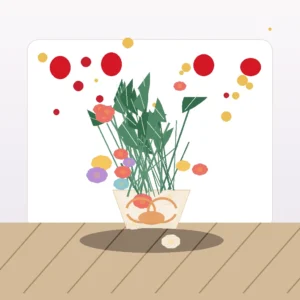 Buchet Flori Deosebite Curcubeu Soft cu Gerbera Mini și Eustoma - imagine 3