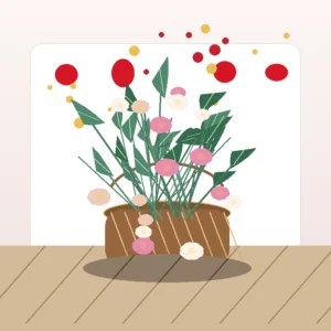 Coș Valentine Rose Morning cu Miniroze și Frezii - imagine 3