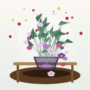 Buchet Flori Deosebite Noapte Tropicală cu Orhidee Mov și Hypericum - imagine 4