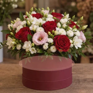 Aranjament Flori Nemuritoare Rose Gold - imagine 1