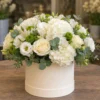 Cutie Florală Online Orchid Pearl cu Cymbidium Alb-Verde - imagine 1