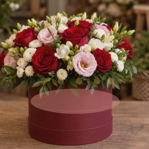 Aranjament Flori Nemuritoare Rose Gold - imagine 2