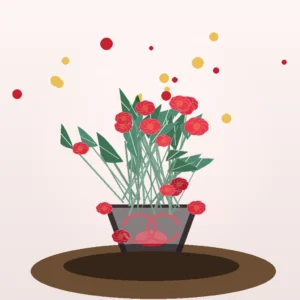 Buchet Valentine Infinite Red cu 31 Trandafiri și Eucalipt - imagine 2