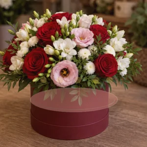 Aranjament Flori Nemuritoare Rose Gold - imagine 3