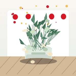 Aranjament Flori Deosebite Terrarium Floral cu Suculente și Trandafiri Crem - imagine 3