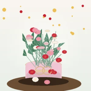 Cutie Valentine Secret Garden cu Macarons și Trandafiri - imagine 2