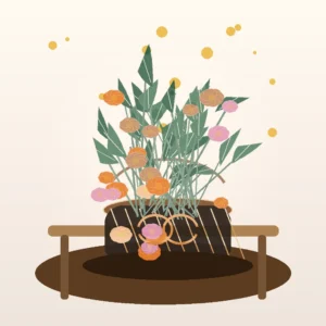 Coș Flori Deosebite Semnătură de Atelier cu Cale Mango și Astilbe - imagine 4