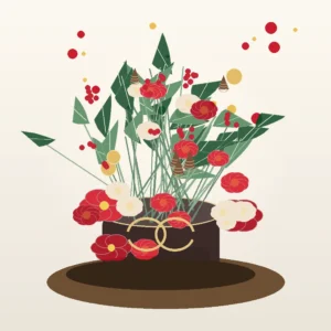 Aranjament de Crăciun Luxury Grand cu Amaryllis și Brad - imagine 1
