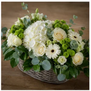 Livrare aranjamente florale pentru decorarea locuintei cos elegant pentru consola - poza 2