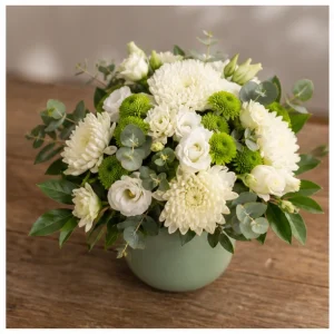 Livrare aranjamente florale pentru decorarea locuintei vas verde natural pentru birou acasa - poza 2
