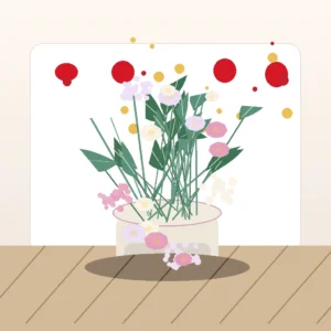 Aranjament Dragobete Pastel cu Hortensie și Lisianthus - imagine 3