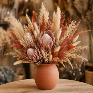 Aranjament Flori Uscate Terracotta - imagine 1