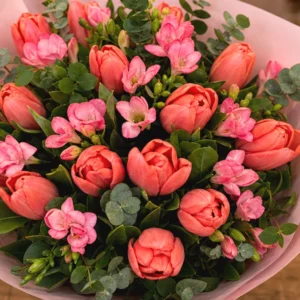 Buchet 1 Martie Lalele Zori Delicate - imagine 4