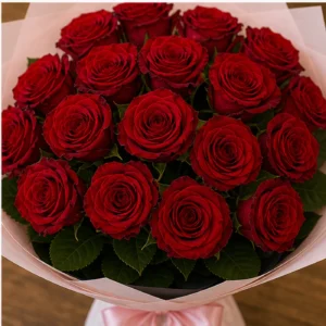 Buchet 25 Trandafiri Rosii Premium - poza 4