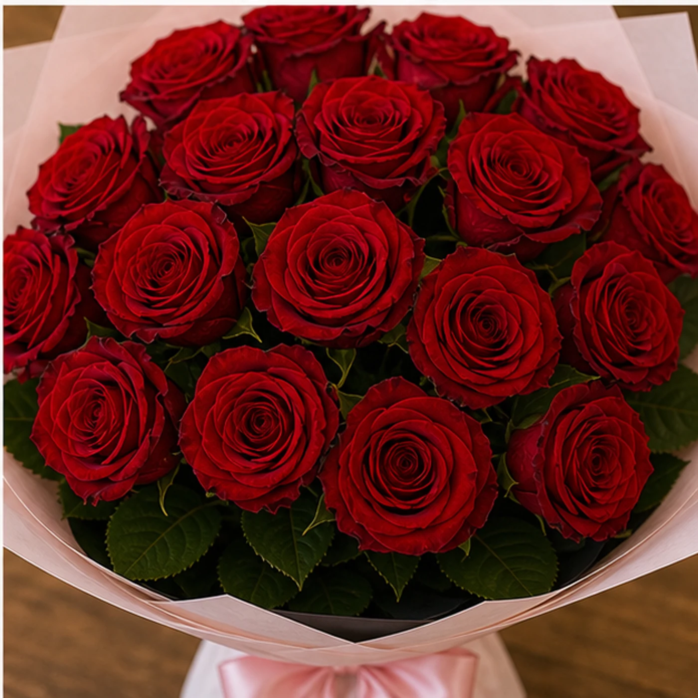 Buchet 25 Trandafiri Rosii Premium - poza 4