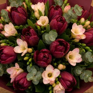 Buchet Burgundy Cream Harmony - imagine 4