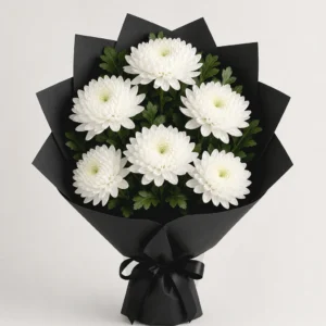 Buchet Condoleanțe White Lily Tribute - imagine 3