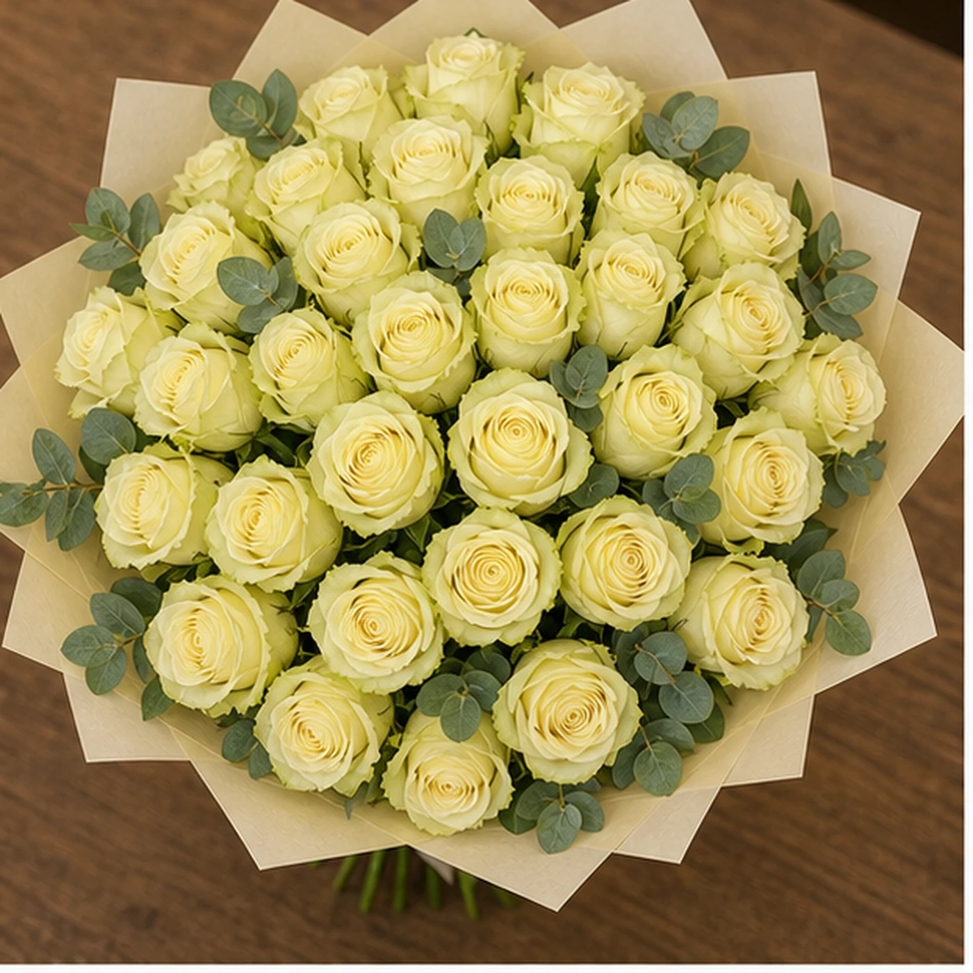 Buchet cu 29 trandafiri galbeni rafinat - poza 4