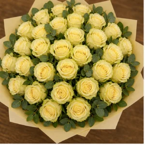 Buchet cu 35 trandafiri galbeni premium - poza 4
