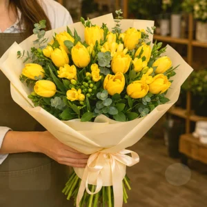Buchet cu Livrare Golden Lift - imagine 2