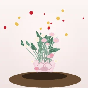 Buchet Dragobete 24 Februarie Pastel cu Trandafiri și Frezii - imagine 2