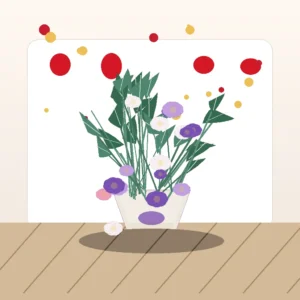 Buchet Dragobete Lila cu Iriși și Lisianthus - imagine 3