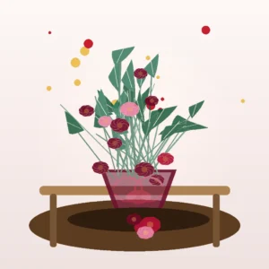 Buchet Dragobete Merlot cu Ranunculus și Trandafiri - imagine 4