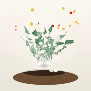Buchet Flori de Crăciun Snow White cu Lisianthus - imagine 1